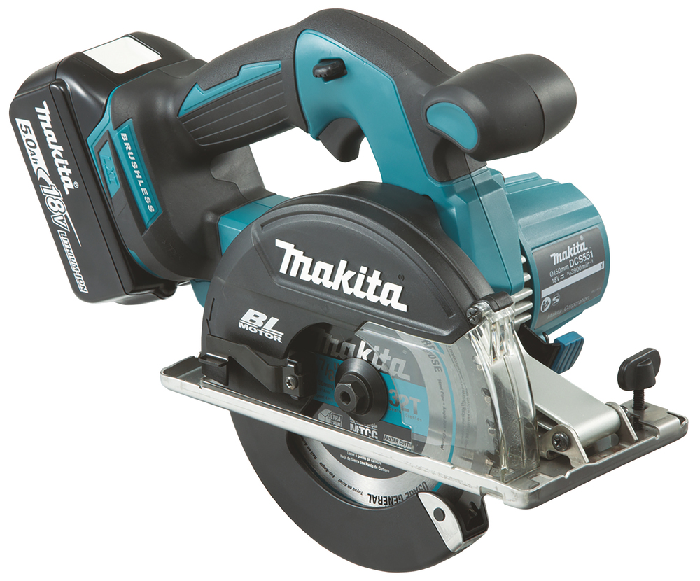 Аккумуляторная дисковая пила по металлу 150 мм LXT® Makita DCS551RMJ
