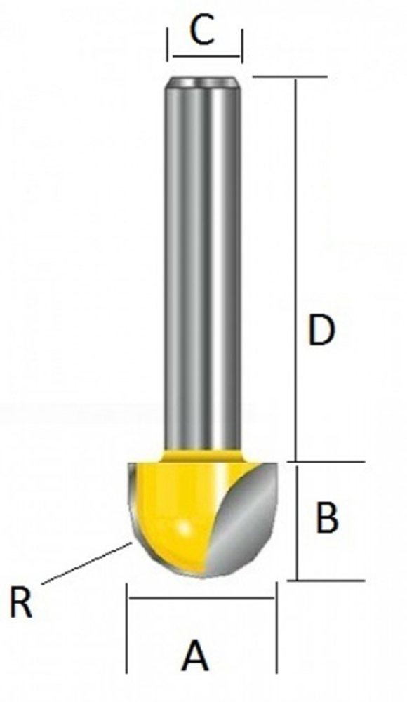 Фреза галтельная Makita D-10805