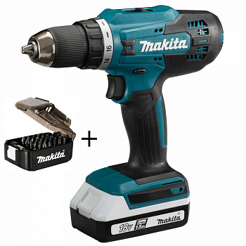 Аккумуляторная дрель-шуруповерт Makita HP488DWE