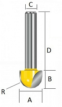 Фреза галтельная Makita D-10805